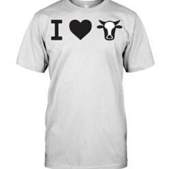 I love cows T Shirt Unisex Short Sleeve Classic Tee