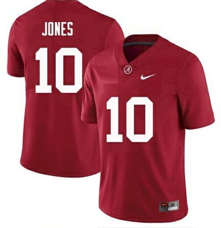 Alabama Crimson Tide #10 Mac Jones NCAA Football Red Jersey