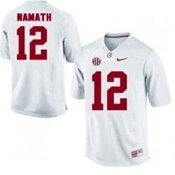 Alabama Crimson Tide #12 Joe Namath NCAA Football Jersey White