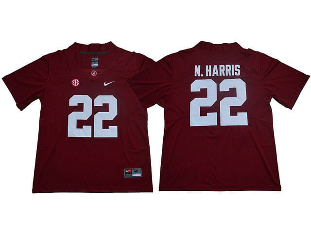 Alabama Crimson Tide #22 Najee Harris College Football Red Jersey