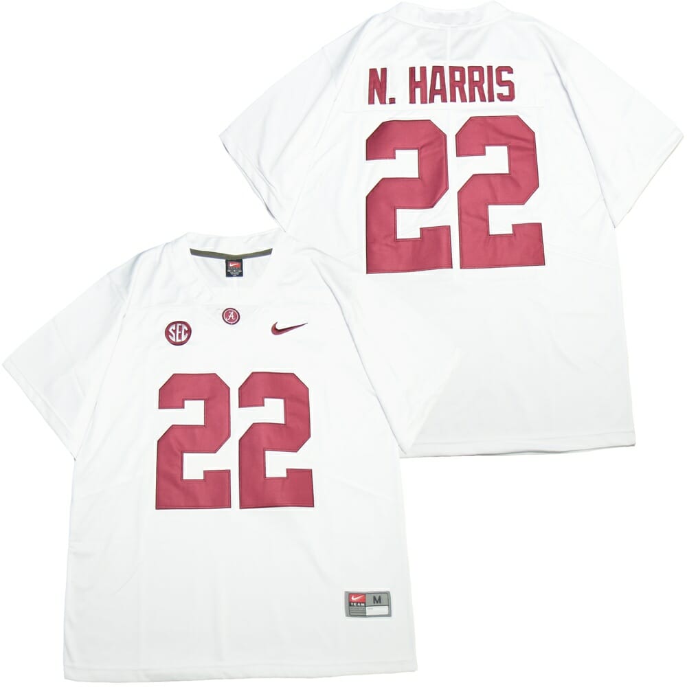 Alabama Crimson Tide #22 Najee Harris Football Jersey White