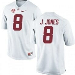 Alabama Crimson Tide #8 Julio Jones NCAA Football Jersey White