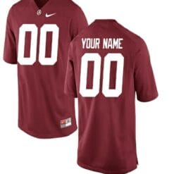 Alabama Crimson Tide Custom Jersey Name and Number College Football Red