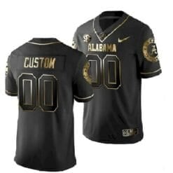 Alabama Crimson Tide Custom Jersey Name and Number Football Black