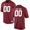 Alabama Custom Jersey Name and Number Football Red
