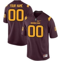 Arizona State Sun Devils Custom Jersey Name and Number Scarlet
