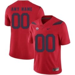 Arizona Wildcats Custom Jersey Name and Number College Football Red