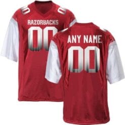 Custom Arkansas Razorbacks Jerseys Name and Number Football Style 1