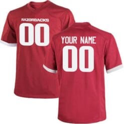 Custom Razorbacks Jersey Name and Number Football Style 2