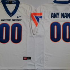 Custom Boise State Broncos Jersey Name and Number Football White