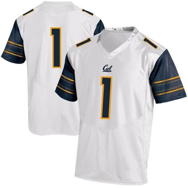California Golden Bears Custom Jersey Name and Number NCAA College Football White