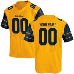 Custom California Golden Bears Jersey Name and Number NCAA College Football Yellow