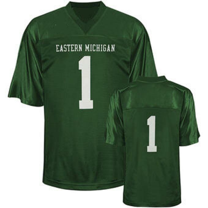 Custom Eastern Michigan Eagles Jersey Name and Number NCAA College Football