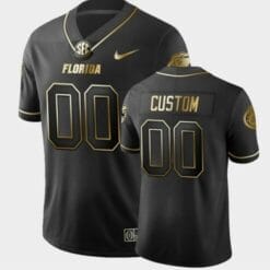 Florida Gators Custom Jersey Name and Number Black College Football Golden Edition Limited
