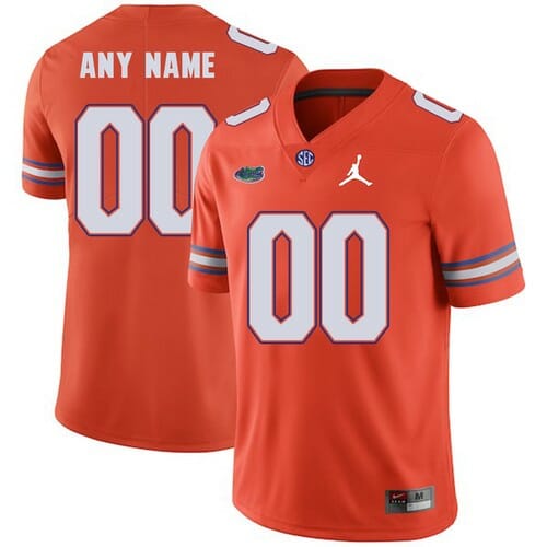 Custom Florida Gators Jersey Orange College Football