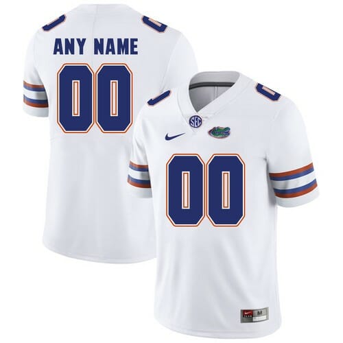 Florida Gators Custom Jersey White College Football