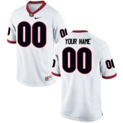 Georgia Bulldogs Custom Jersey White College Football