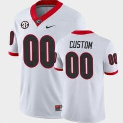 Custom UGA Jersey Name and Number White College Football Away Game