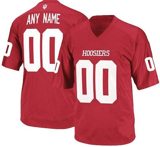 Indiana Hoosiers Custom Name Number NCAA College Football Jersey Red