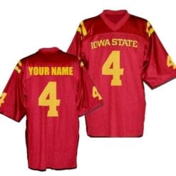 Iowa State Cyclones Custom Name Number NCAA College Football Jersey