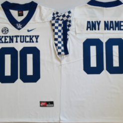 Kentucky Wildcats Custom Name and Number Football Jersey White