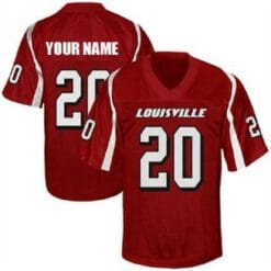 Louisville Cardinals Custom Name and Number NCAA Football Jersey Style 2