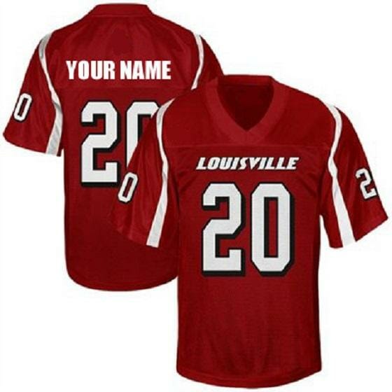 Louisville Cardinals Custom Name and Number NCAA Football Jersey Style 2
