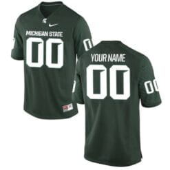 Michigan State Spartans Custom Name and Number NCAA Football Jersey Green