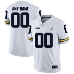 Michigan Wolverines Custom Jersey White College Football