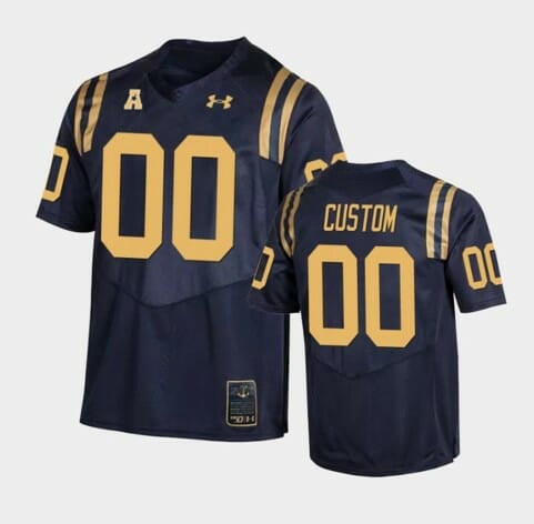Navy Midshipmen Custom Name and Number Navy College Football Replica Jersey