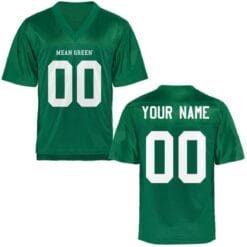 North Texas Mean Custom Name and Number College Football Jersey Green