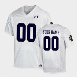 Custom Notre Dame Jersey Name and Number NCAA Football White