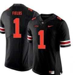 Ohio State Buckeyes #1 Justin Fields College NCAA Football Black Jersey