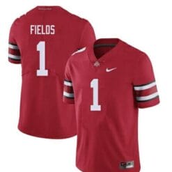 Ohio State Buckeyes #1 Justin Fields College NCAA Football Red Jersey