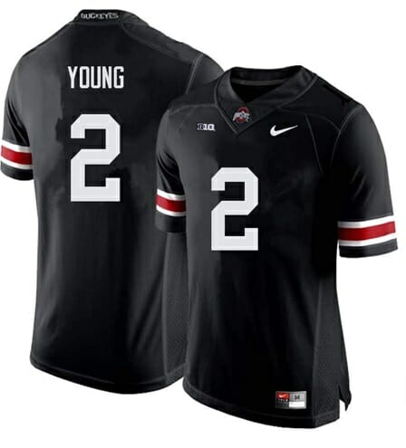 Ohio State Buckeyes #2 Chase Young NCAA College Football Jersey Black