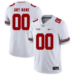 OSU Custom Jersey Name and Number Football Big Patch White