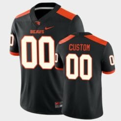 Oregon State Beavers Custom Football Name and Number Black College Game Jersey