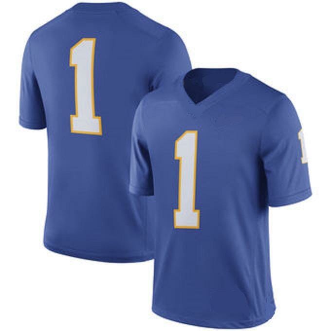 Custom Pitt Panthers Jersey Name and Number NCAA Football Style 1