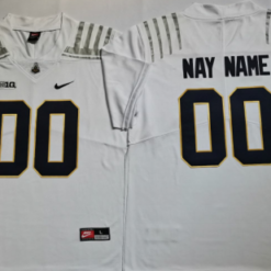 Purdue Custom Football Jersey Name Number College White