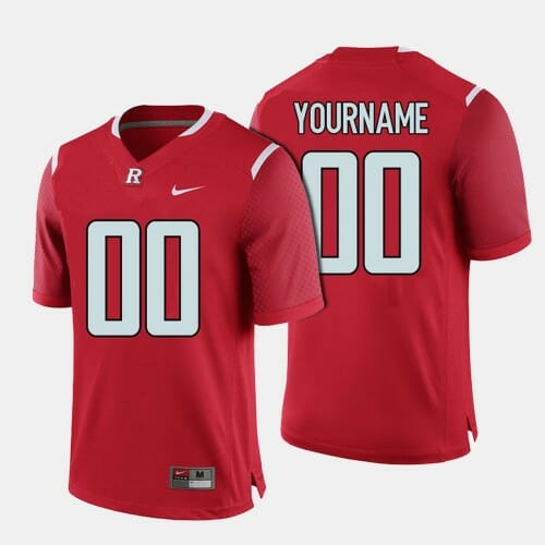 Rutgers Scarlet Knights Custom Jersey Name And Number Football Red