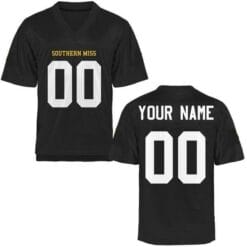 Southern Miss Golden Eagles Custom Jersey Name Number Football Black