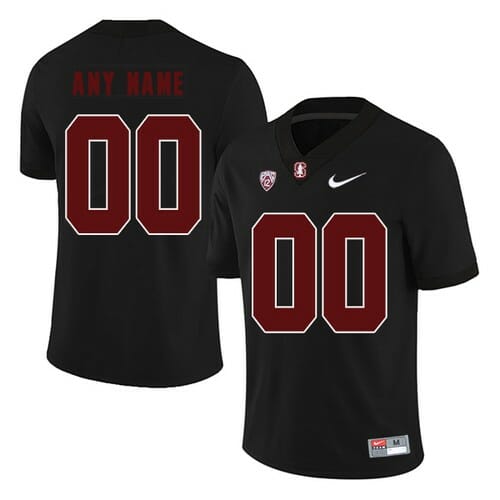 Stanford Cardinal Custom Jersey Name And Number Black College Football