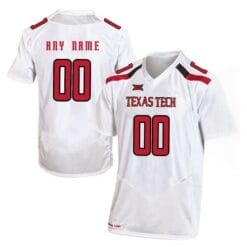 Custom Texas Tech Jersey Name Number Colleague Football White