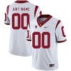 USC Football Custom Jersey Name Number White College