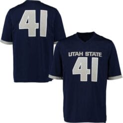 Custom Utah State Aggies Jersey Name Number Football Navy