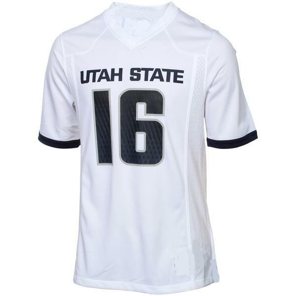 Custom Utah Aggies Football Jersey Name And Number White