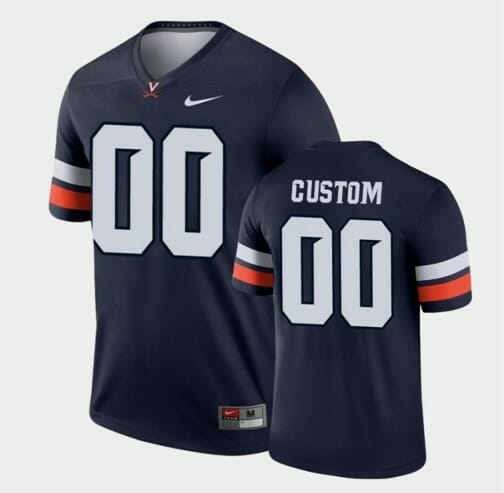 Virginia Cavaliers Custom Jersey Name and Number Navy Legend Football