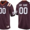 Virginia Tech Custom Jersey Name And Number NCAA Red