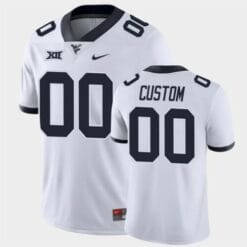 West Virginia Custom Football Jersey Name Number White Game College