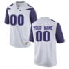 Washington Huskies Custom Football Jersey Name Number White College